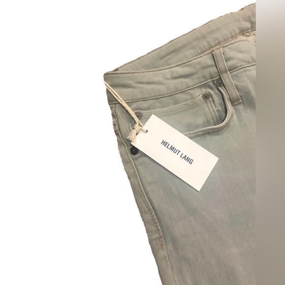 Designer Helmut Lang Light Grey Slim Straight Never Worn Jeans With Tag - Picture 3 of 5